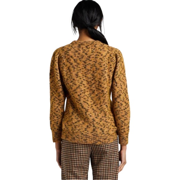 LEON & HARPER Leopard Mohair and Merino Matte Sweater - Picture 2 of 11